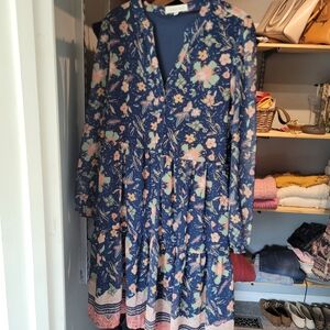 Indigo Soul Vibrant Floral Blouse